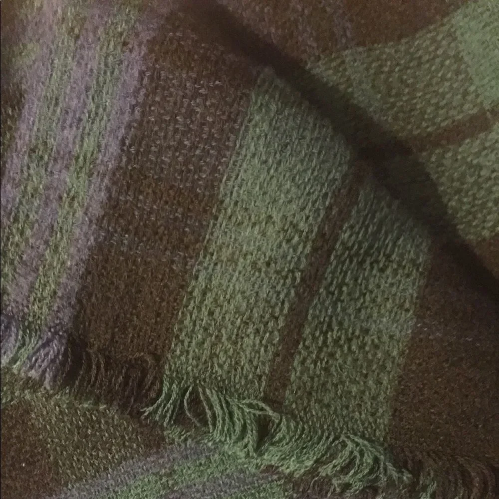 GREEN/BLUE PLAID SCARF NEW IN PACKAGING